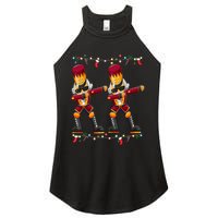 Dabbing Nutcracker Figure Christmas Nutcracker Ballet Women's Perfect Tri Rocker Tank