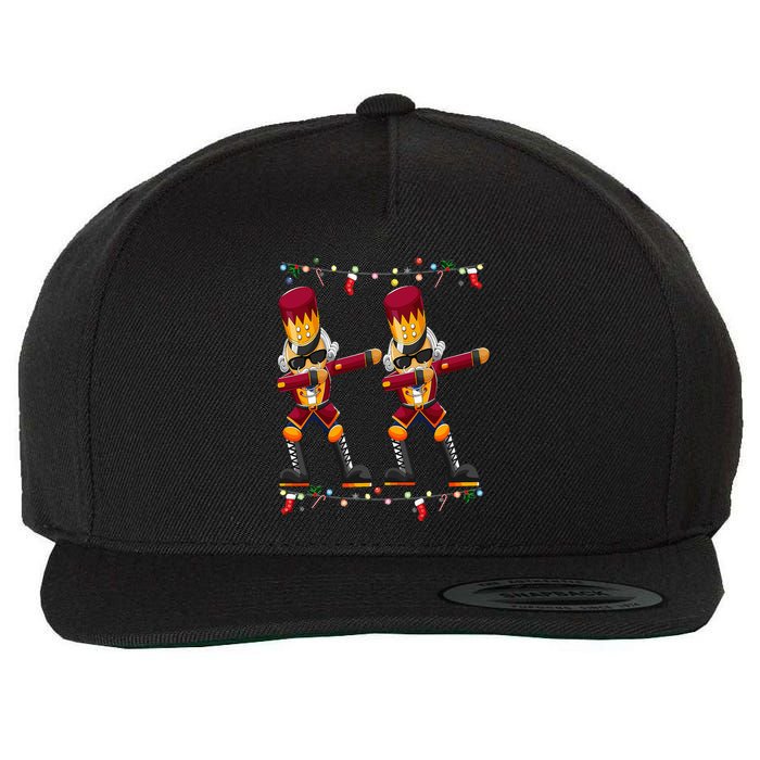Dabbing Nutcracker Figure Christmas Nutcracker Ballet Wool Snapback Cap