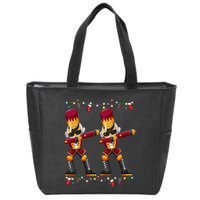Dabbing Nutcracker Figure Christmas Nutcracker Ballet Zip Tote Bag