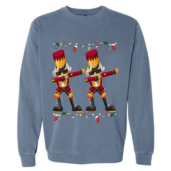 Dabbing Nutcracker Figure Christmas Nutcracker Ballet Garment-Dyed Sweatshirt