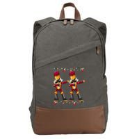 Dabbing Nutcracker Figure Christmas Nutcracker Ballet Cotton Canvas Backpack