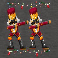 Dabbing Nutcracker Figure Christmas Nutcracker Ballet Vector Backpack