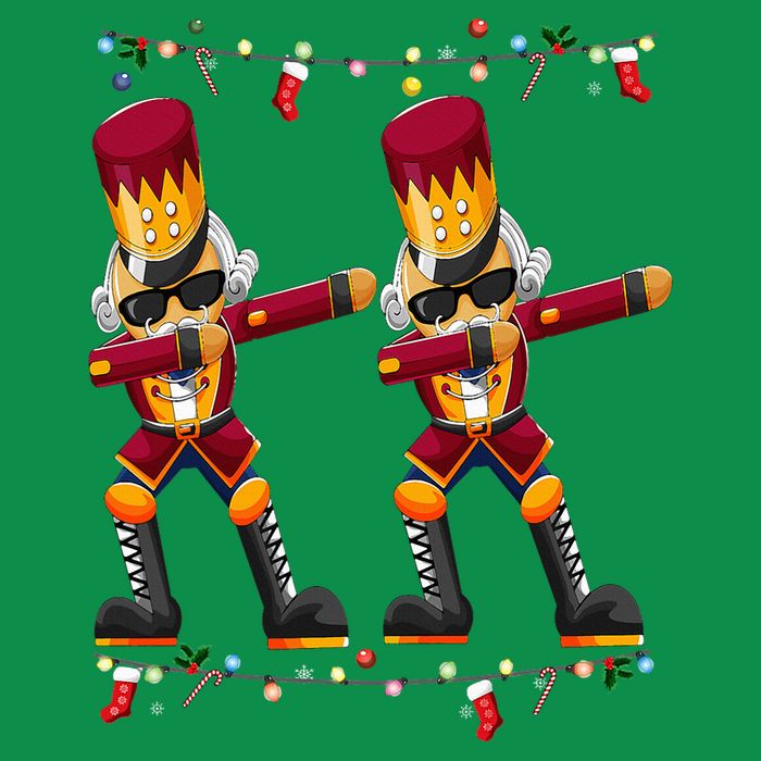 Dabbing Nutcracker Figure Christmas Nutcracker Ballet Button