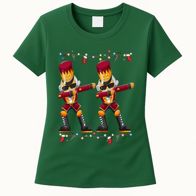 Dabbing Nutcracker Figure Christmas Nutcracker Ballet Womens T-Shirt