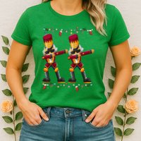 Dabbing Nutcracker Figure Christmas Nutcracker Ballet Womens T-Shirt