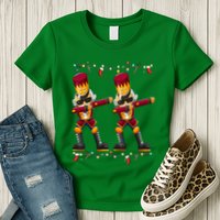 Dabbing Nutcracker Figure Christmas Nutcracker Ballet Womens T-Shirt