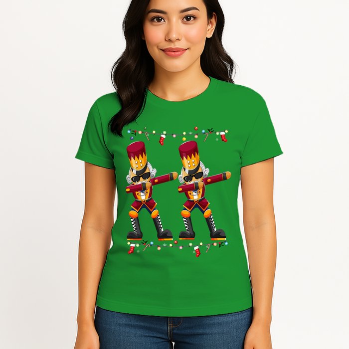Dabbing Nutcracker Figure Christmas Nutcracker Ballet Womens T-Shirt