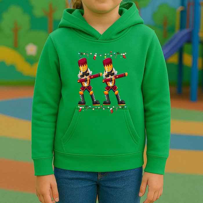 Dabbing Nutcracker Figure Christmas Nutcracker Ballet Kids Hoodie