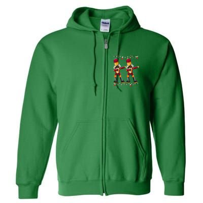 Dabbing Nutcracker Figure Christmas Nutcracker Ballet Full Zip Hoodie