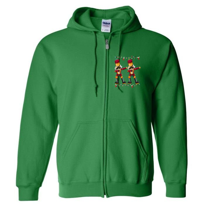 Dabbing Nutcracker Figure Christmas Nutcracker Ballet Full Zip Hoodie