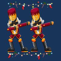 Dabbing Nutcracker Figure Christmas Nutcracker Ballet Infant Baby Jersey Bodysuit