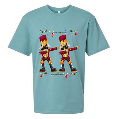 Dabbing Nutcracker Figure Christmas Nutcracker Ballet Sueded Cloud Jersey T-Shirt