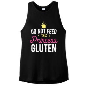 Do Not Feed This Princess Gluten Gluten Free Gift Ladies PosiCharge Tri-Blend Wicking Tank