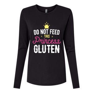 Do Not Feed This Princess Gluten Gluten Free Gift Womens Cotton Relaxed Long Sleeve T-Shirt