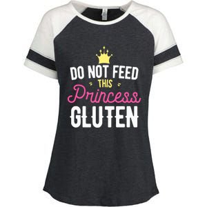 Do Not Feed This Princess Gluten Gluten Free Gift Enza Ladies Jersey Colorblock Tee