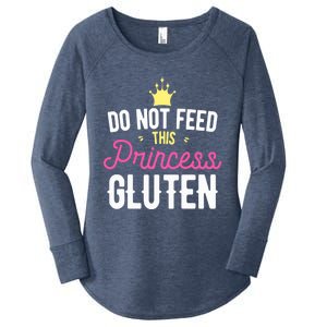 Do Not Feed This Princess Gluten Gluten Free Gift Women's Perfect Tri Tunic Long Sleeve Shirt