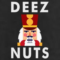 Deez Nuts Funny Christmas Nutcracker Garment-Dyed Heavyweight T-Shirt