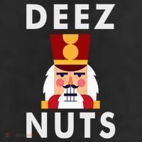 Deez Nuts Funny Christmas Nutcracker 7 Panel Mesh Trucker Snapback Hat