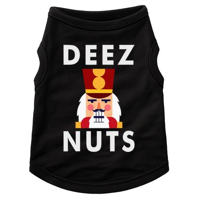 Deez Nuts Funny Christmas Nutcracker Doggie Tank