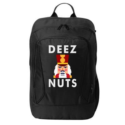 Deez Nuts Funny Christmas Nutcracker City Backpack