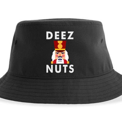 Deez Nuts Funny Christmas Nutcracker Sustainable Bucket Hat