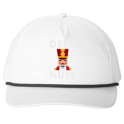 Deez Nuts Funny Christmas Nutcracker Snapback Five-Panel Rope Hat