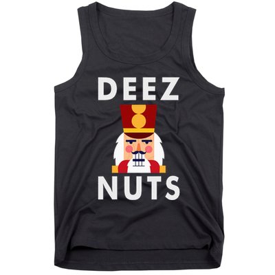 Deez Nuts Funny Christmas Nutcracker Tank Top