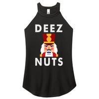 Deez Nuts Funny Christmas Nutcracker Women's Perfect Tri Rocker Tank