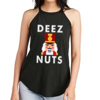 Deez Nuts Funny Christmas Nutcracker Women's Perfect Tri Rocker Tank