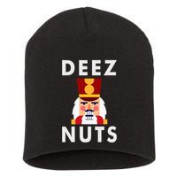 Deez Nuts Funny Christmas Nutcracker Short Acrylic Beanie