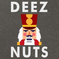 Deez Nuts Funny Christmas Nutcracker Cotton Canvas Backpack