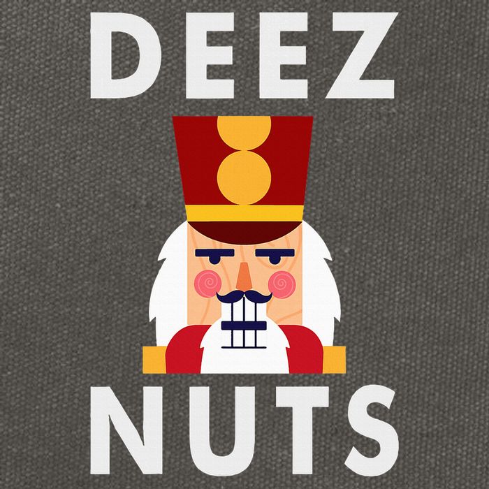 Deez Nuts Funny Christmas Nutcracker Cotton Canvas Backpack