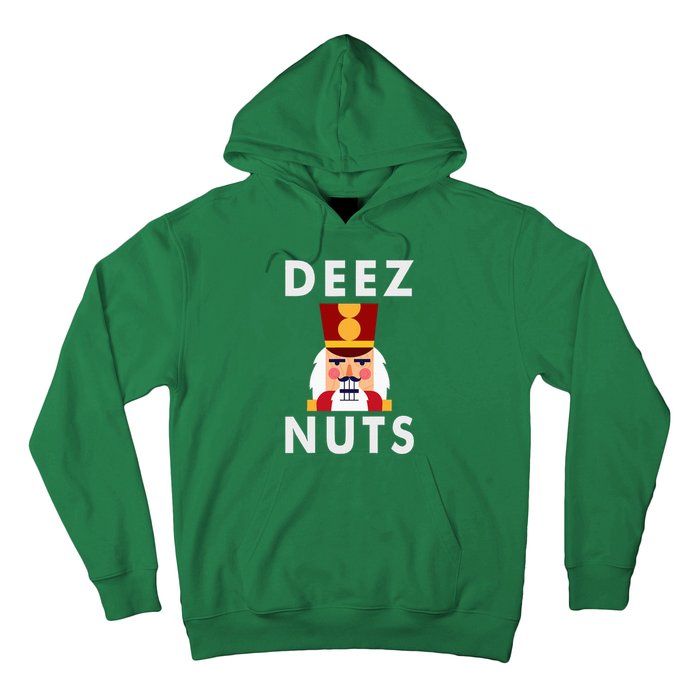 Deez Nuts Funny Christmas Nutcracker Hoodie