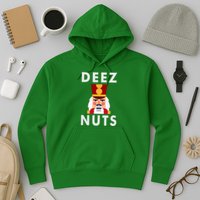 Deez Nuts Funny Christmas Nutcracker Hoodie