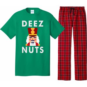 Deez Nuts Funny Christmas Nutcracker Pajama Set