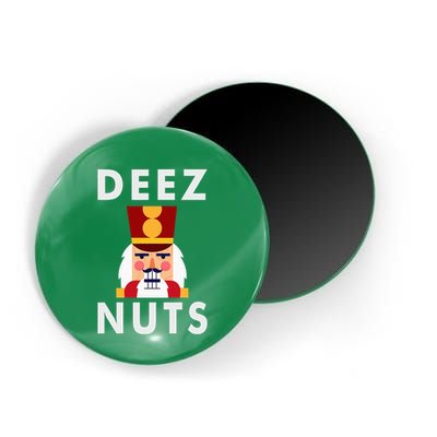 Deez Nuts Funny Christmas Nutcracker Magnet
