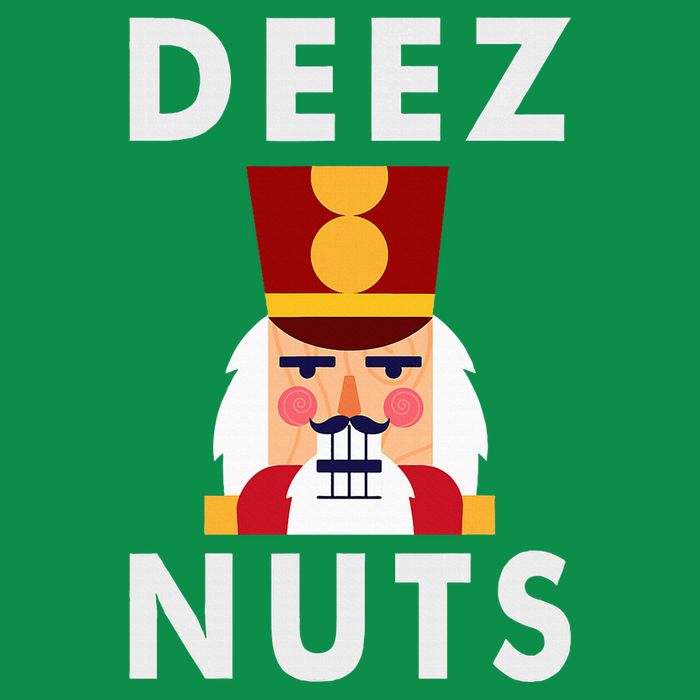 Deez Nuts Funny Christmas Nutcracker Poster