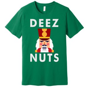 Deez Nuts Funny Christmas Nutcracker Premium T-Shirt