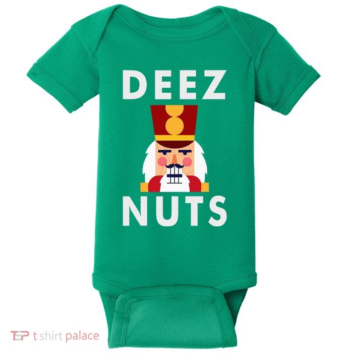 Deez Nuts Funny Christmas Nutcracker Baby Bodysuit