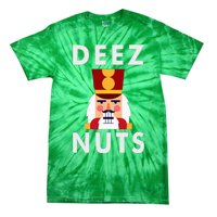 Deez Nuts Funny Christmas Nutcracker Tie-Dye T-Shirt