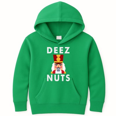 Deez Nuts Funny Christmas Nutcracker Kids Hoodie