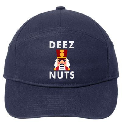 Deez Nuts Funny Christmas Nutcracker 7-Panel Snapback Hat