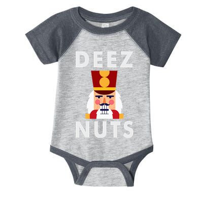 Deez Nuts Funny Christmas Nutcracker Infant Baby Jersey Bodysuit