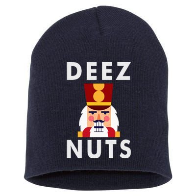 Deez Nuts Funny Christmas Nutcracker Short Acrylic Beanie