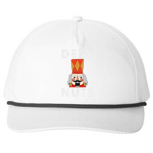 Deez Nuts Funny Christmas Nutcracker Snapback Five-Panel Rope Hat