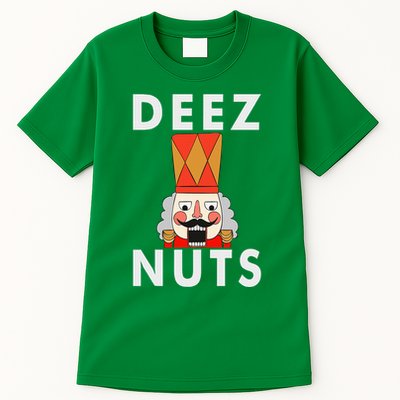 Deez Nuts Funny Christmas Nutcracker Tall T-Shirt