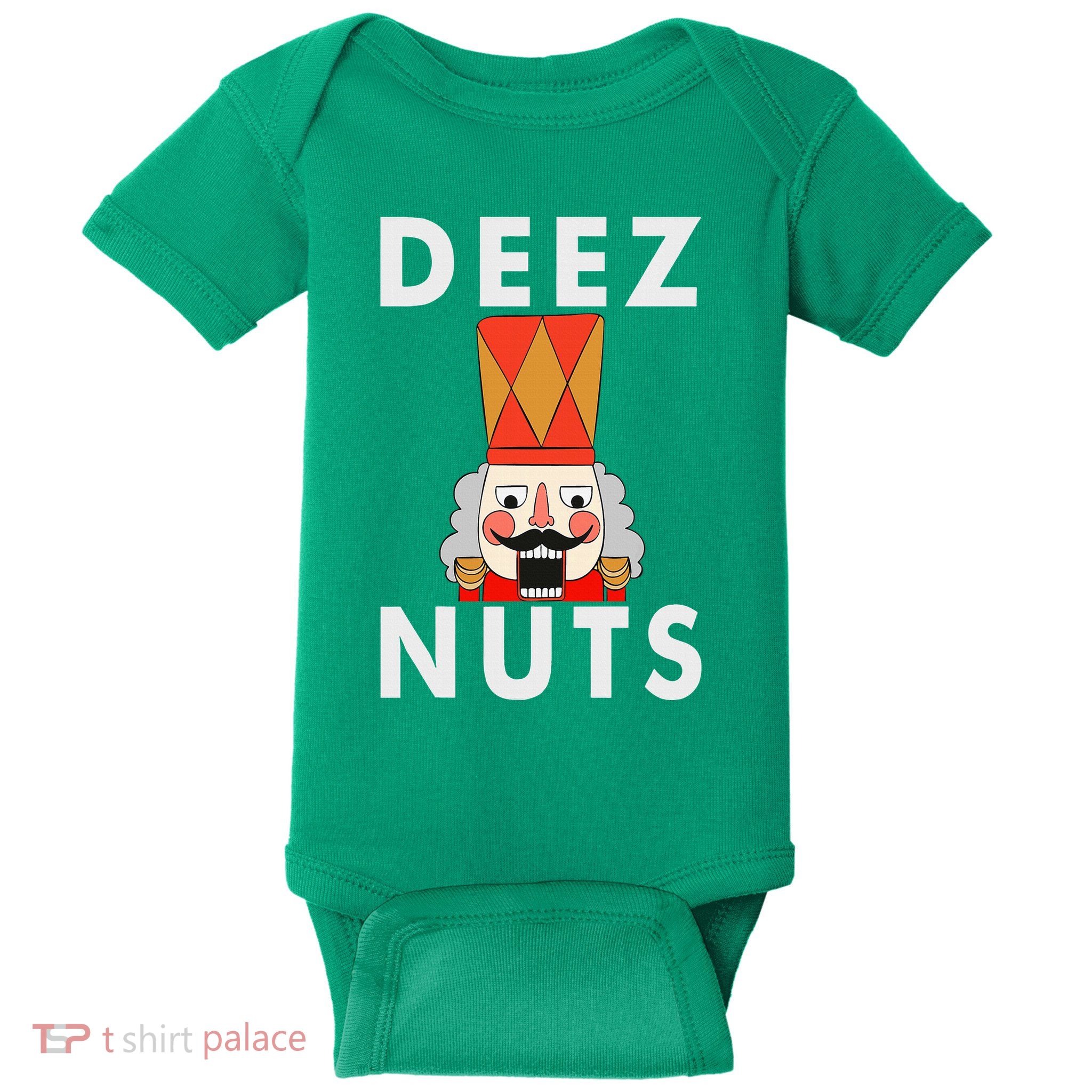 Deez Nuts Funny Christmas Nutcracker Baby Bodysuit