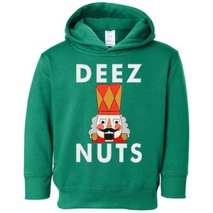 Deez Nuts Funny Christmas Nutcracker Toddler Hoodie