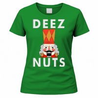 Deez Nuts Funny Christmas Nutcracker Women's T-Shirt