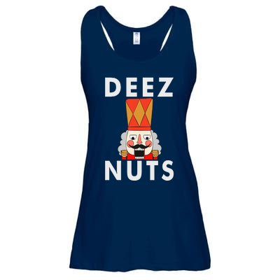 Deez Nuts Funny Christmas Nutcracker Ladies Essential Flowy Tank